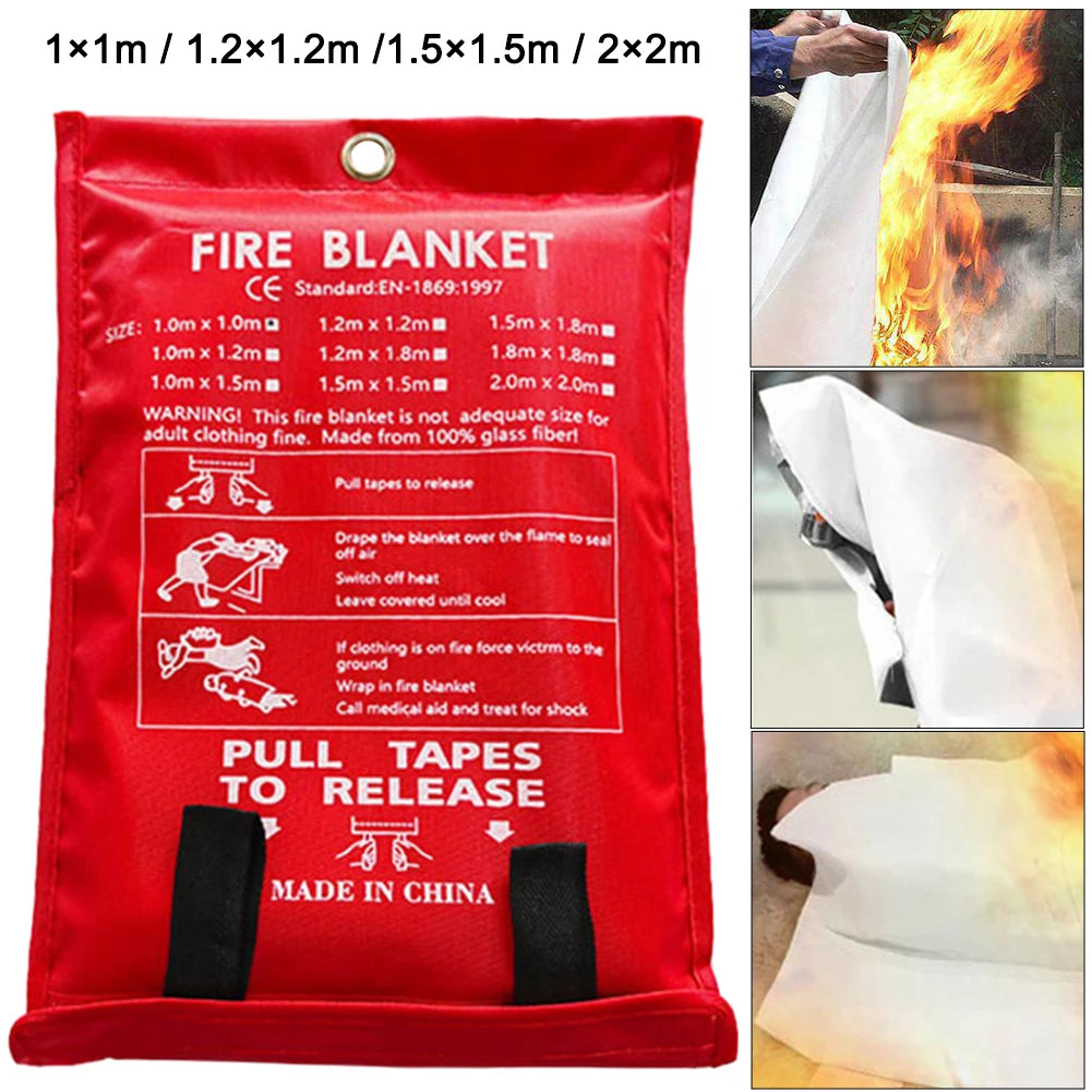 Alloyseed Fire Blanket Fiberglass Flame Retardant Shield