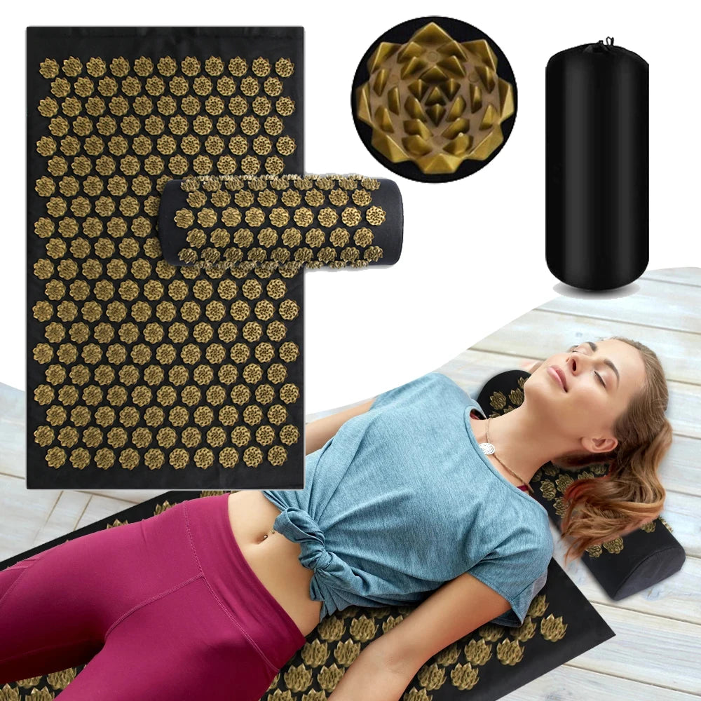 Monclique Acupressure Yoga Mat Kuznetsov Applicator Cushion