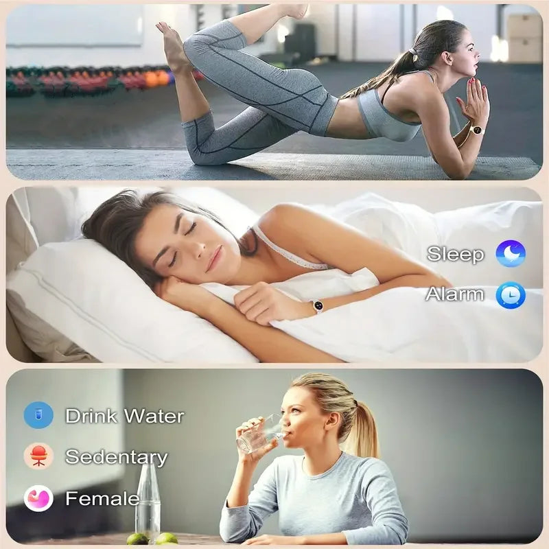 Smartwatch For Women Full Touch Screen Fitness Tracker