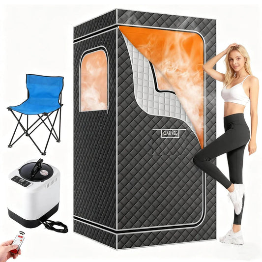 HobbyLane Portable Home Sauna Box 1500W Steamer For Home Spa