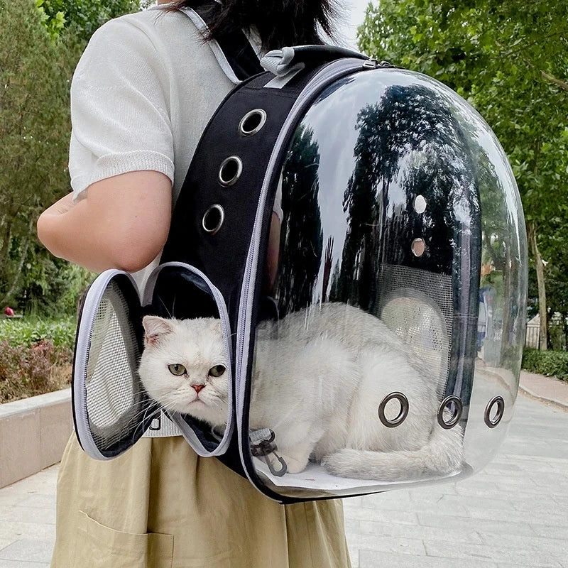Space Capsule Transparent Pet Carrier Backpack For Cats And Dogs