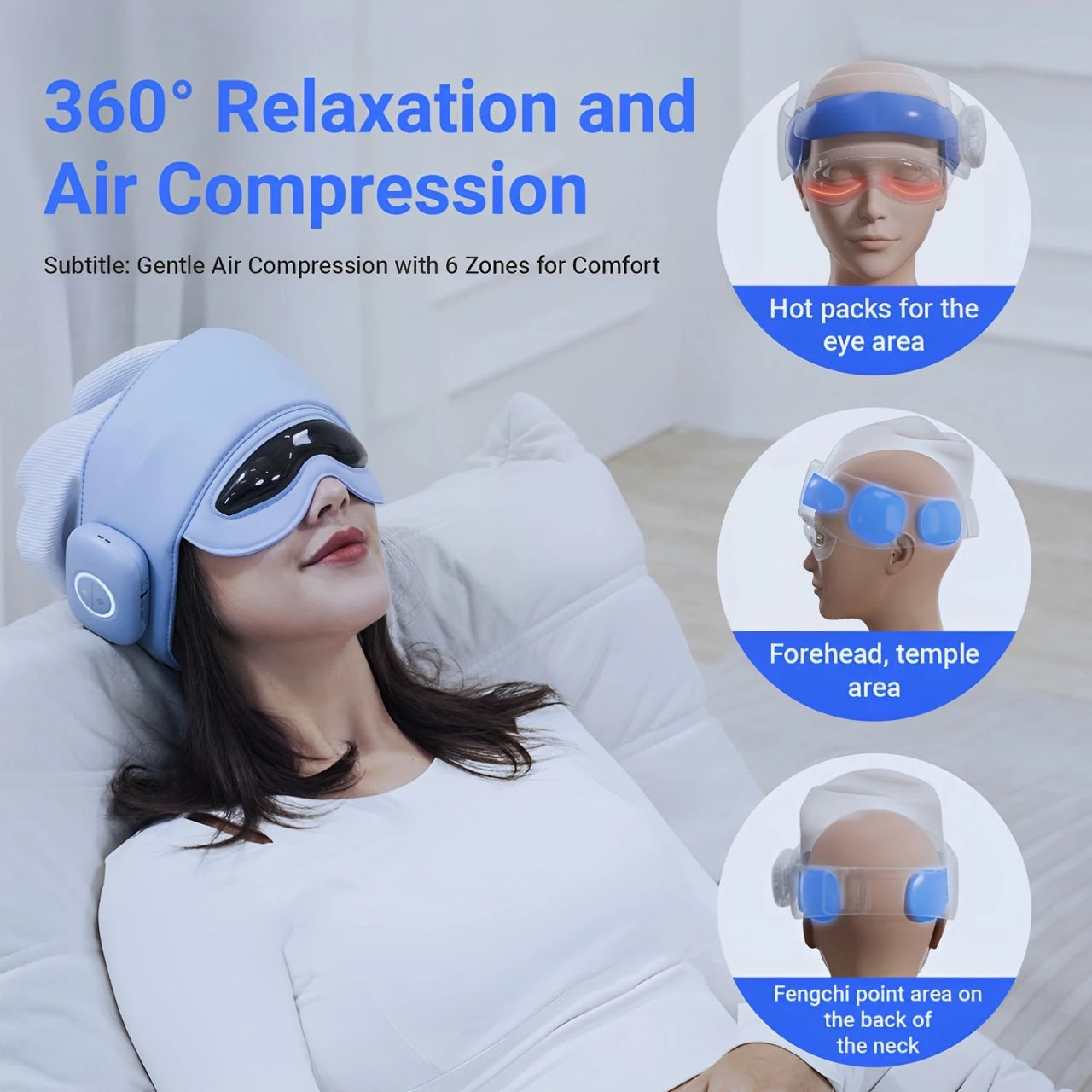HIMOUTA Head Massager for Fatigue Relief and Eye Massager