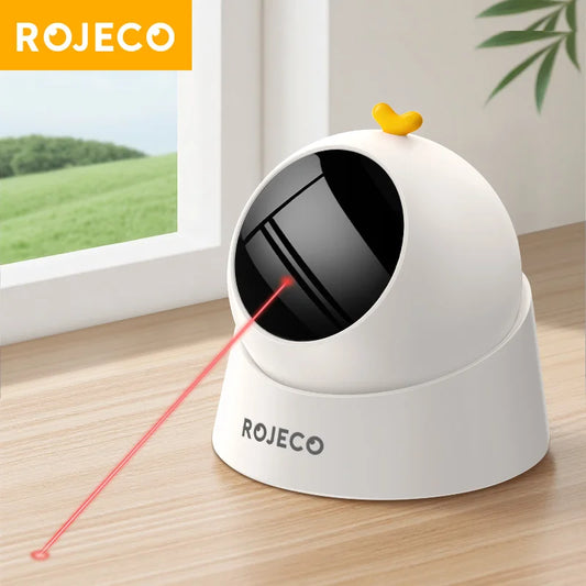 ROJECO Automatic Cat Laser Toy Interactive 360° Adjustable Electric Cat Toy For Kitty Dog Indoor Smart Teasing Laser Cat Toys