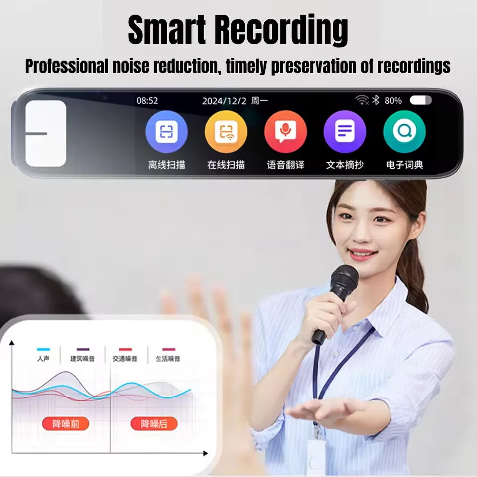  GPT AI Translation Pen 150 Languages AI Scan Smart Translation Pen Offline Translation Point Reading Learning Voice Translator