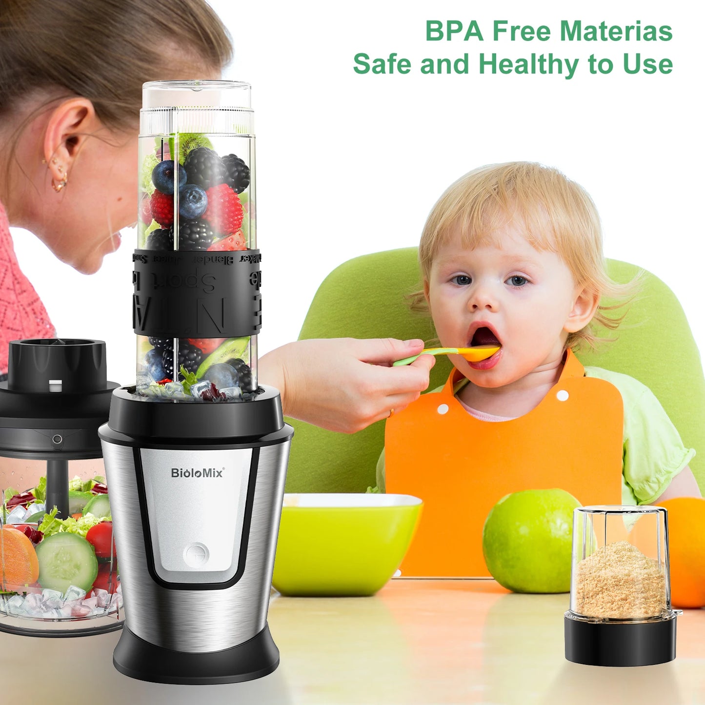 Biolomix 3 In 1 Multifunctional Food Processor 700W Unit