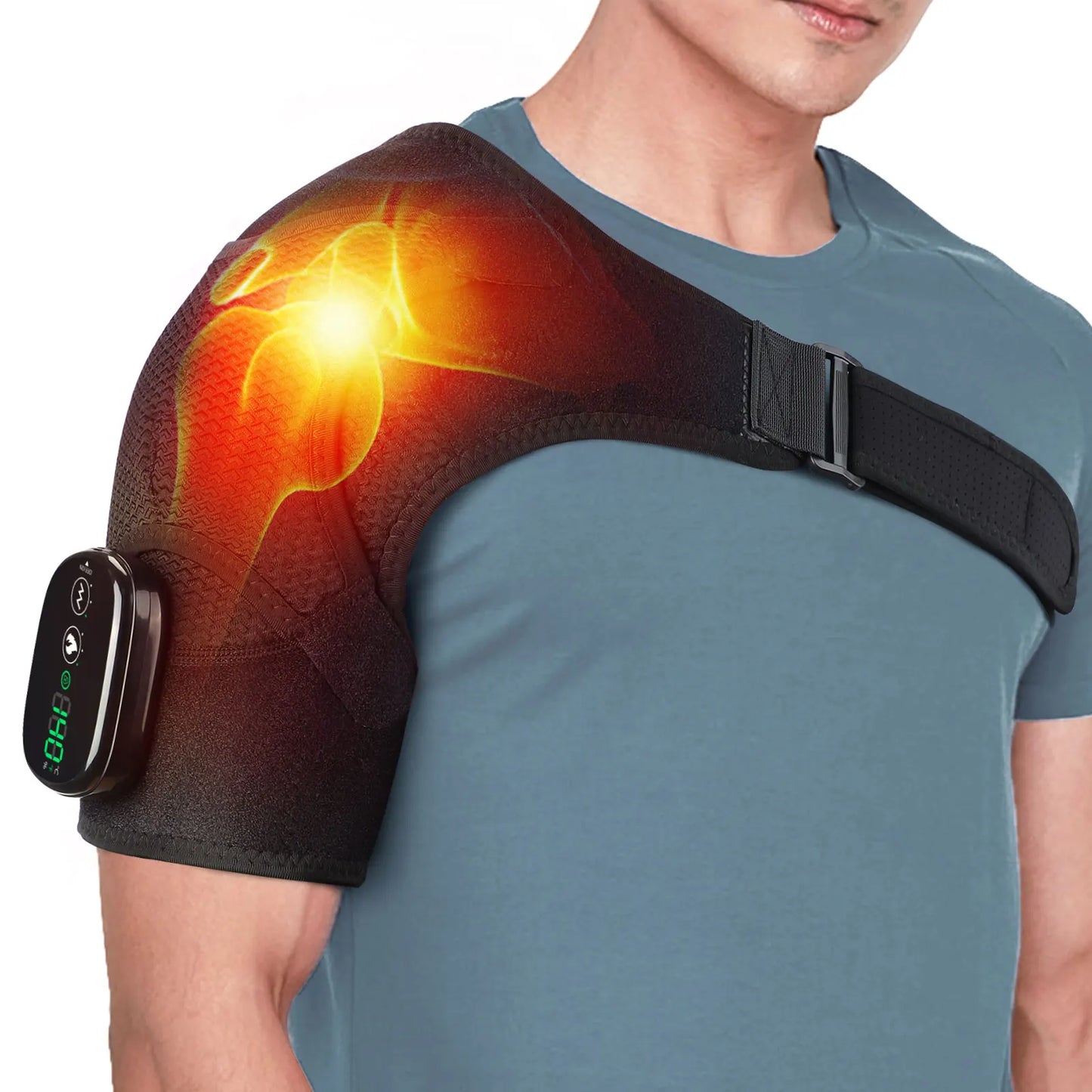 Hailicare Electric Heating Pad Shoulder Vibration Massager