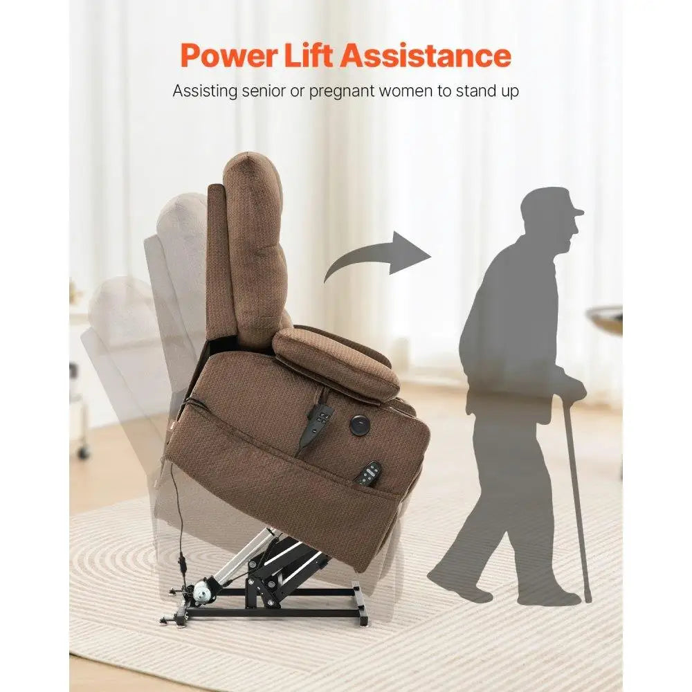Electronic Power Lift Recliner Chair With Massage Heating