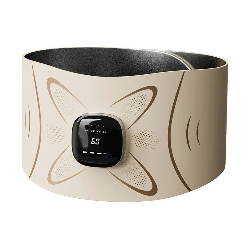2025EMS Micro Current Waist Pulse Massager With Hot Compress Fitting Body Shaping Belt Abdominal Massage