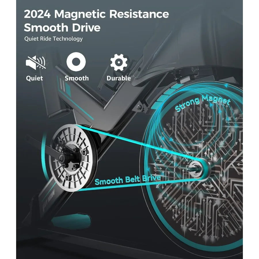 XMSJ Indoor Cycling Bike With Adjustable Magnetic Resistance Belt Drive