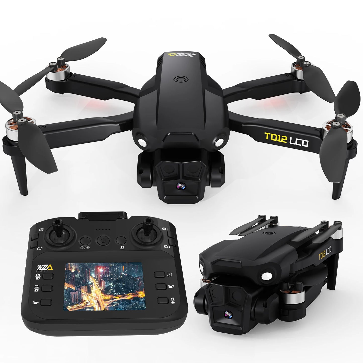Toladrone TD12LCD Brushless Quadcopter With LCD Screen And Optical Flow Positioning For Beginners