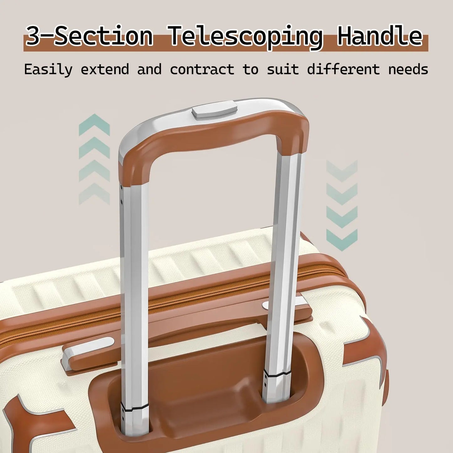 Melalenia 7-Piece Travel Luggage Set, Hard Shell Lightweight Durable Suitcase with Duffel Bag and Toiletry Bag, TSA Lock