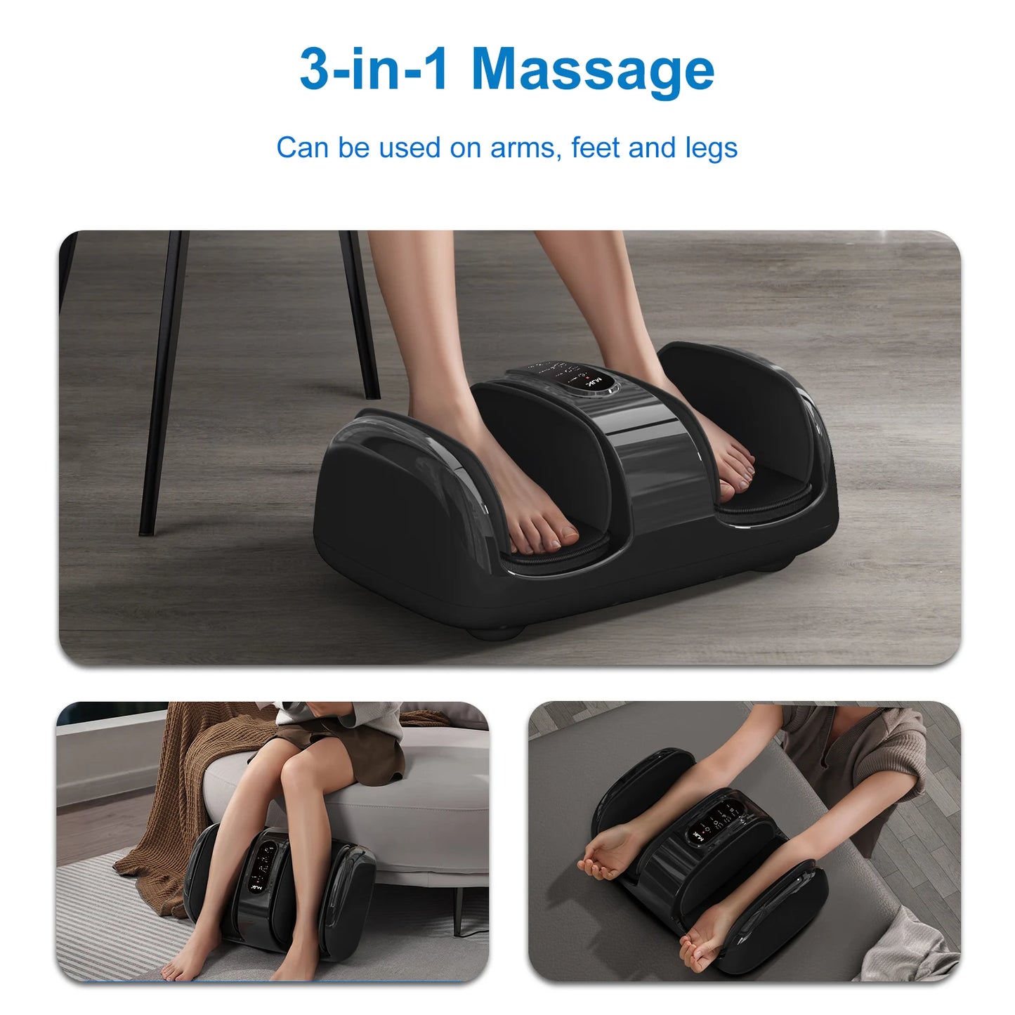 HOMEMASSA Shiatsu Foot Massager With Heat And Kneading
