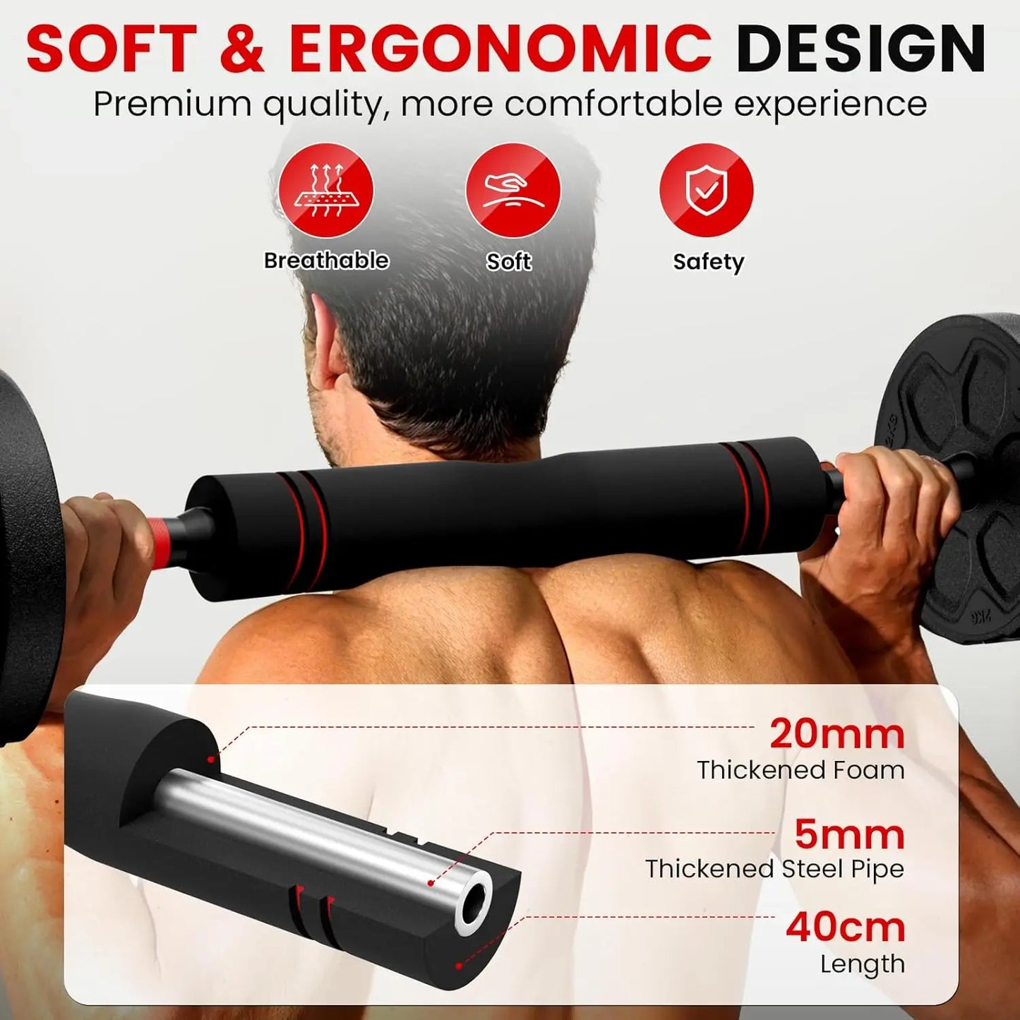 Adjustable Dumbbell Set, 20-90lbs Free Weights with Connector, Multifunctional for Home Gym Men and Women