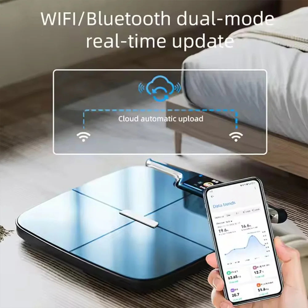 Smart Body Composition Scale Eight Electrode BMI Fat Mass Muscle