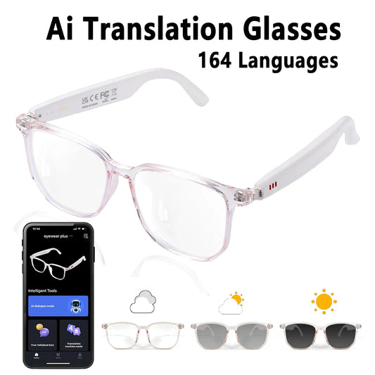 Giinova Smart AI Translation Glasses Real Time GlobalLanguageTranslation EnginePro