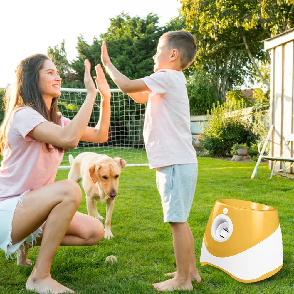 Automatic Mini Tennis Ball Launcher Dog Chase Toy Fun Ball Thrower Machine Dogs Throwing Pinball Machine Interactive Toy for Dog