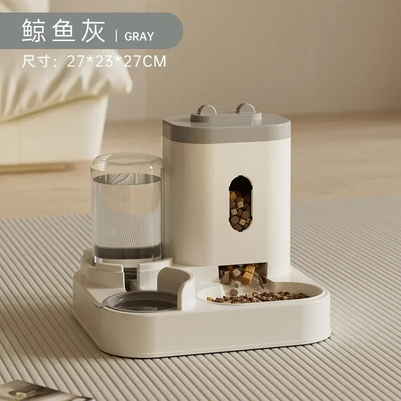 Automatic Pet Feeder And Water Fountain For Cats And Dogs Large Capacity