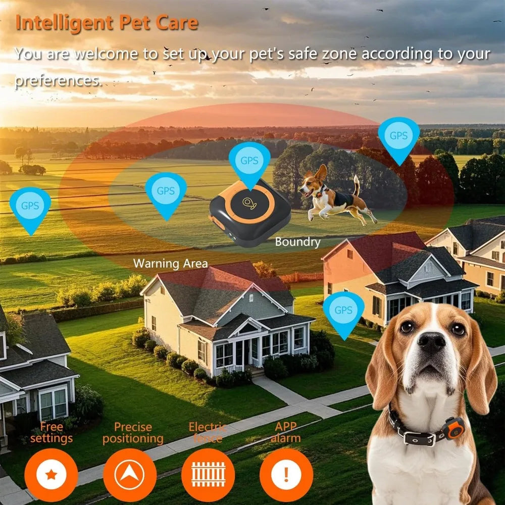 GPS Tracker for Dogs Health Monitoring Collar Compatible