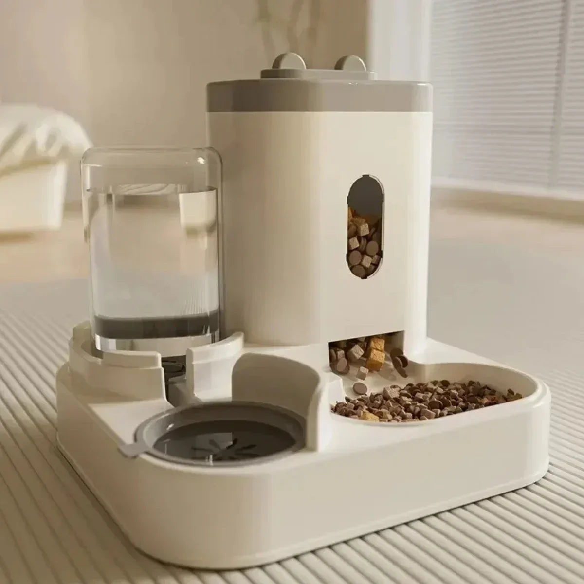 Automatic Pet Feeder And Water Fountain For Cats And Dogs Large Capacity