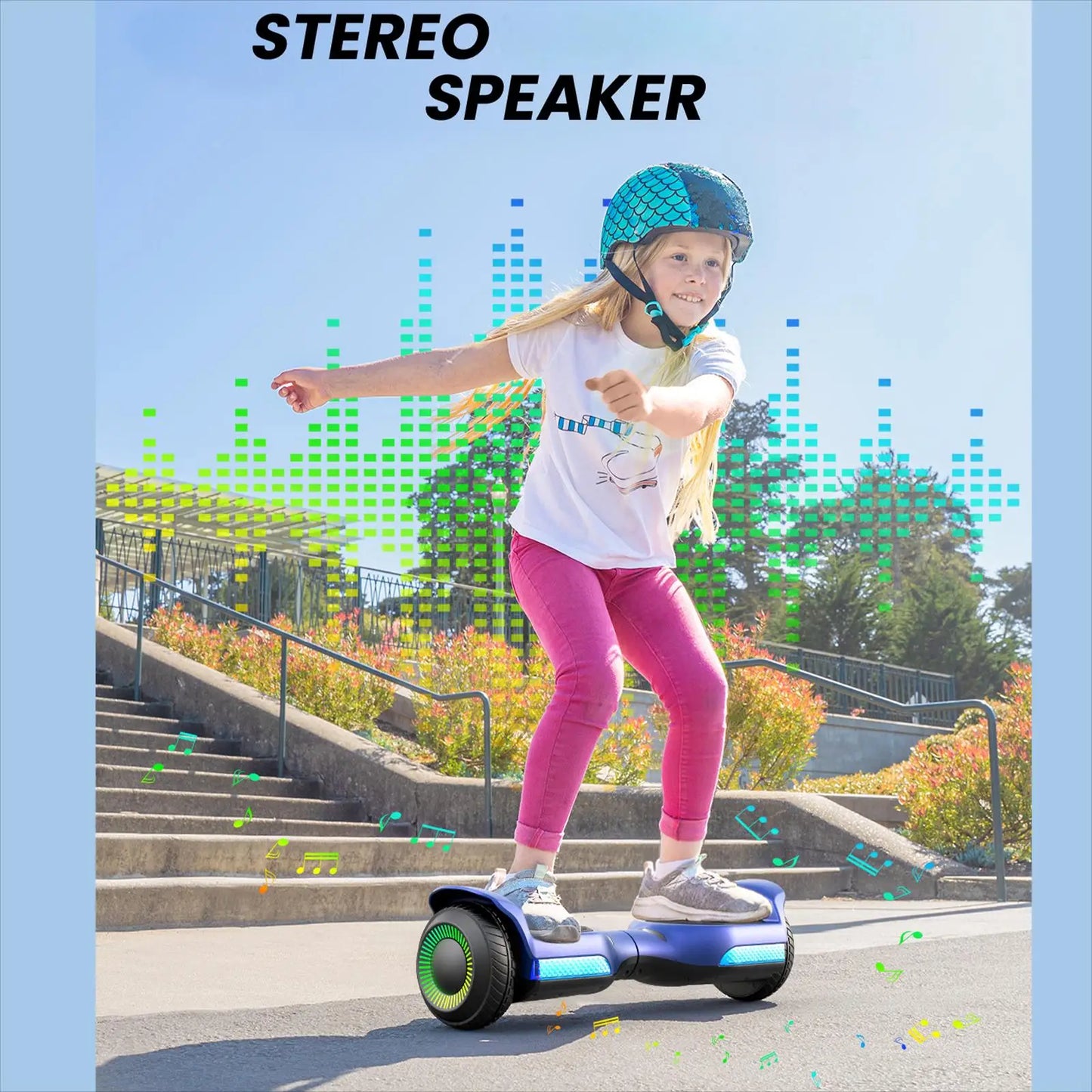 GYROORCE Self Balancing Hoverboard With LED Lights And Bluetooth Speaker
